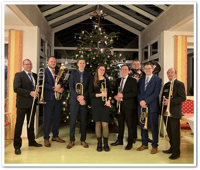 Heiligabend Altenheim Bläsergruppe MVS